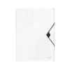 Carpeta de gomas Leitz Wow con solapas Polipropileno Din A4 color Blanco