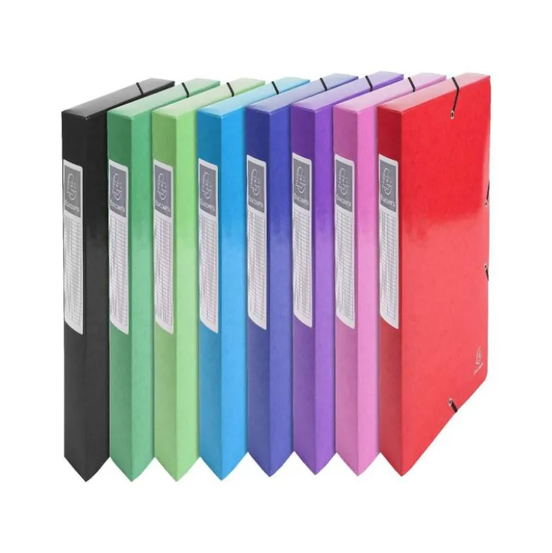 CARPETA DE PROYECTO EXACOMPTA IDERAMA CARTON LUSTRADO PLASTIFICADO DIN A4 LOMO 60 MM COLORES SURTIDOS