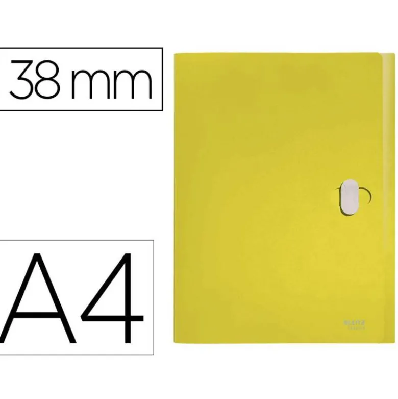 CARPETA DE PROYECTOS LEITZ RECYCLE DIN A4 POLIPROPILENO LOMO 38 MM AMARILLO
