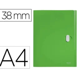 CARPETA DE PROYECTOS LEITZ RECYCLE DIN A4 POLIPROPILENO LOMO 38 MM VERDE