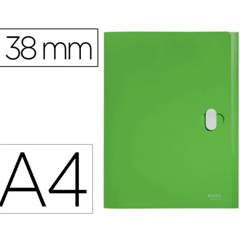CARPETA DE PROYECTOS LEITZ RECYCLE DIN A4 POLIPROPILENO LOMO 38 MM VERDE