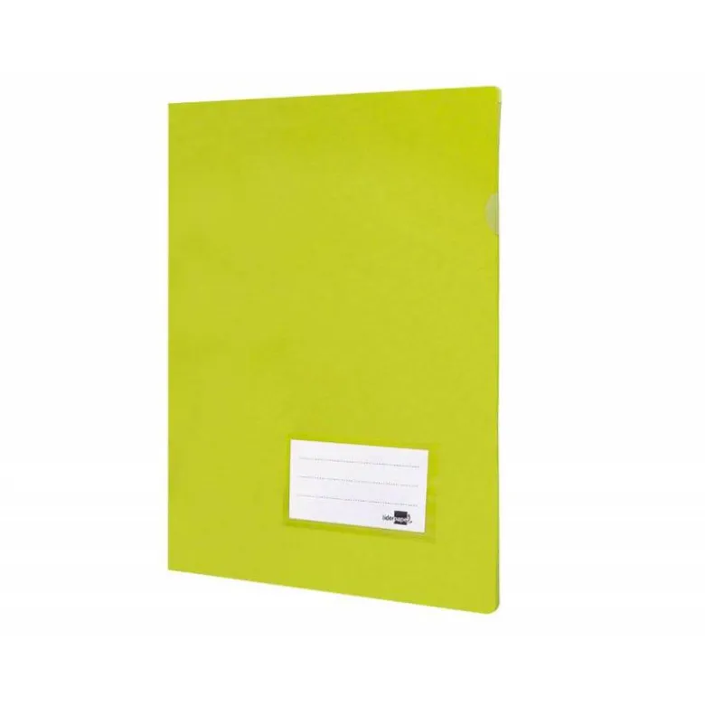 Carpeta dossier broche Liderpapel DIN A4 polipropileno 180 micras 20 hojas color amarillo
