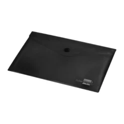 Carpeta dossier broche Liderpapel DIN A7 polipropileno 180 micras 50 hojas color negro