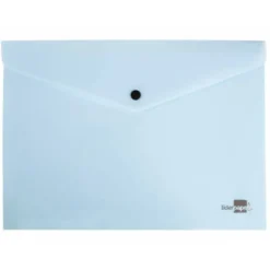 Carpeta dossier broche Liderpapel DIN A4 polipropileno 180 micras 50 hojas color azul