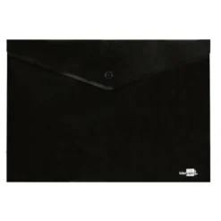 Carpeta dossier broche Liderpapel DIN A4 polipropileno 180 micras 50 hojas color negro