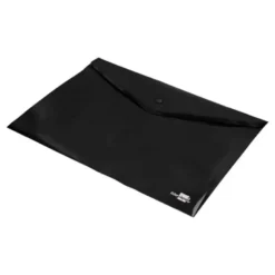 Carpeta dossier broche Liderpapel DIN A4 polipropileno 180 micras 50 hojas color negro