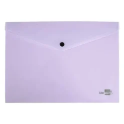Carpeta dossier broche Liderpapel DIN A4 polipropileno 180 micras 50 hojas color violeta