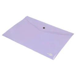 Carpeta dossier broche Liderpapel DIN A4 polipropileno 180 micras 50 hojas color violeta