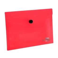 Carpeta dossier broche Liderpapel DIN A7 polipropileno 180 micras 50 hojas color rojo