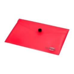 Carpeta dossier broche Liderpapel DIN A7 polipropileno 180 micras 50 hojas color rojo