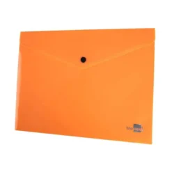 Carpeta dossier broche Liderpapel DIN A4 polipropileno 180 micras 50 hojas color naranja