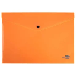 Carpeta dossier broche Liderpapel DIN A4 polipropileno 180 micras 50 hojas color naranja