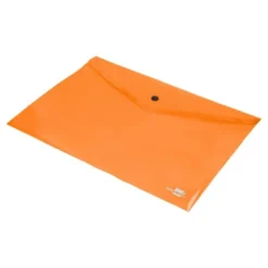 Carpeta dossier broche Liderpapel DIN A4 polipropileno 180 micras 50 hojas color naranja