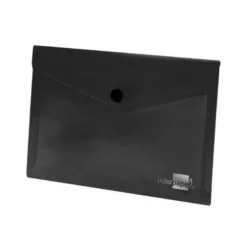 Carpeta dossier broche Liderpapel DIN A6 polipropileno 180 micras 50 hojas color negro