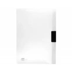 Carpeta dossier con pinza lateral Liderpapel 60 hojas Din A4 color transparente