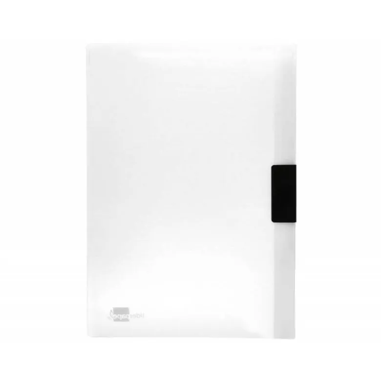 Carpeta dossier con pinza lateral Liderpapel 60 hojas Din A4 color transparente