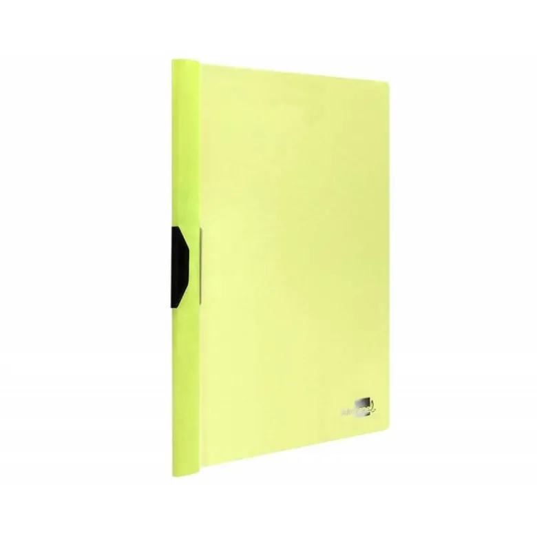 Carpeta dossier con pinza lateral Liderpapel 30 hojas Din A4 color amarillo