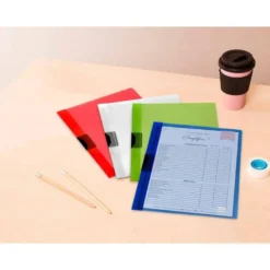Carpeta dossier con pinza lateral Liderpapel 60 hojas Din A4 color verde