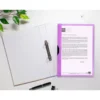 Carpeta dossier con pinza lateral Liderpapel 30 hojas Din A4 color morado