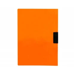 Carpeta dossier con pinza lateral Liderpapel 30 hojas Din A4 color naranja