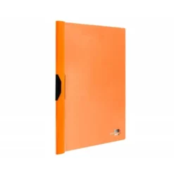 Carpeta dossier con pinza lateral Liderpapel 30 hojas Din A4 color naranja