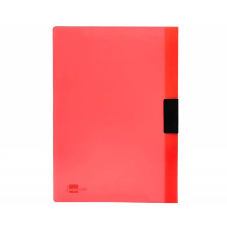 Carpeta dossier con pinza lateral Liderpapel 30 hojas Din A4 color rojo