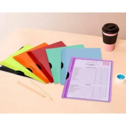 Carpeta dossier con pinza lateral Liderpapel 30 hojas Din A4 color verde