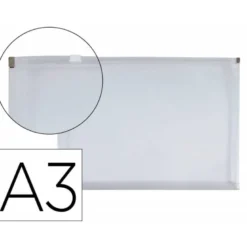 CARPETA DOSSIER LIDERPAPEL DIN A3 CIERRE DE CREMALLERA TRANSPARENTE