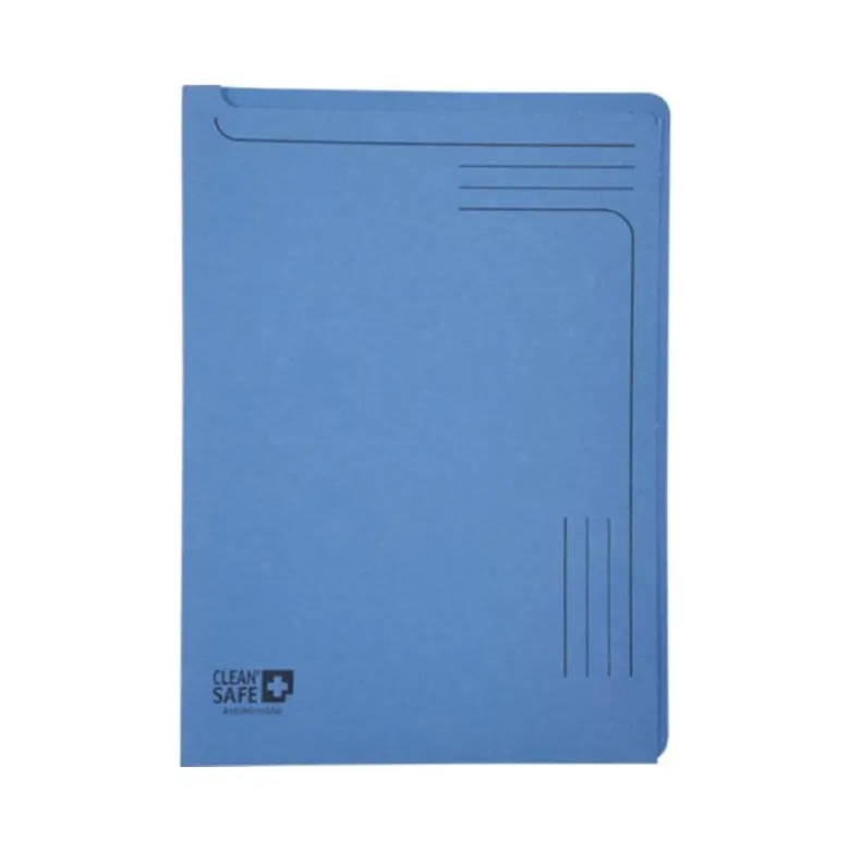 CARPETA DOSSIER UÑERO EXACOMPTA CLEAN SAFE CARTULINA 400 GR DIN A4 AZUL PAQUETE DE 5 UNIDADES
