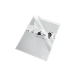 CARPETA DOSSIER UÑERO PLASTICO ESSELTE FOLIO PVC TRANSPARENTE 140 MC CAJA DE 100 UNIDADES