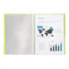Carpeta escaparate Liderpapel DIN A4 poliporpileno con 20 fundas color amarillo