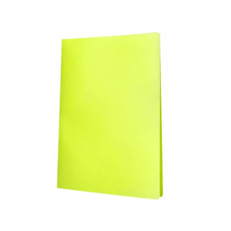 Carpeta escaparate Liderpapel DIN A4 poliporpileno con 20 fundas color amarillo
