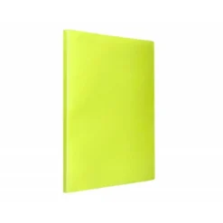 Carpeta escaparate Liderpapel DIN A4 poliporpileno con 20 fundas color amarillo