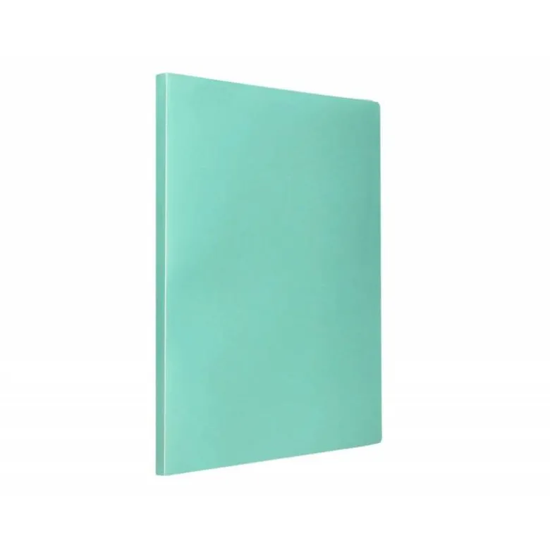 Carpeta escaparate Liderpapel DIN A4 poliporpileno con 20 fundas color verde