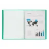 Carpeta escaparate Liderpapel DIN A4 10 fundas polipropileno color verde