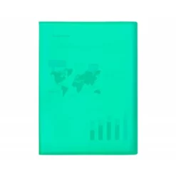 Carpeta escaparate Liderpapel DIN A4 10 fundas polipropileno color verde