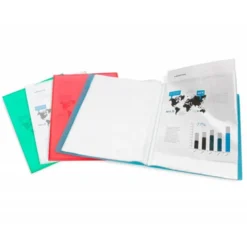 Carpeta escaparate Liderpapel DIN A4 10 fundas polipropileno color verde