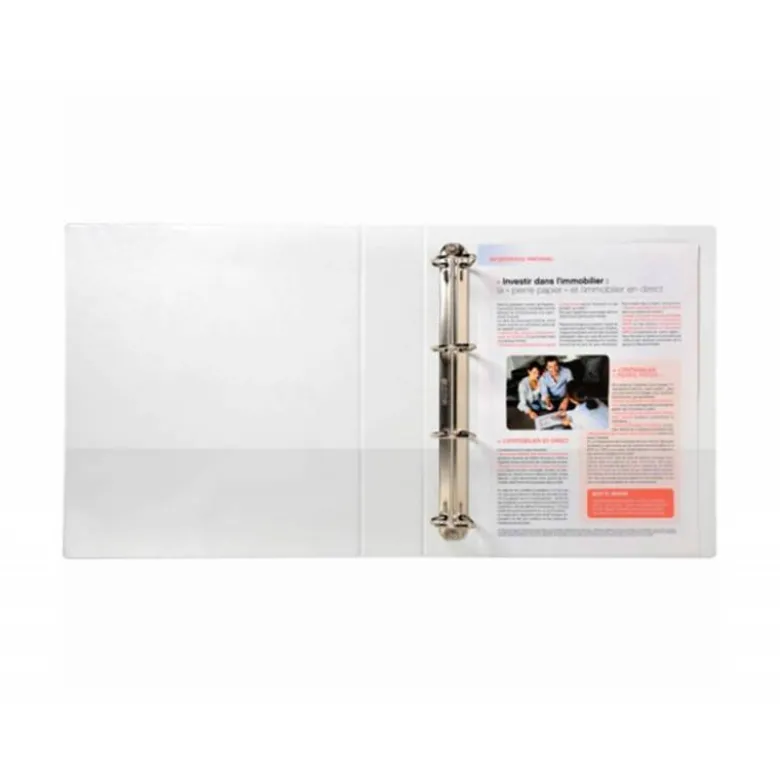 CARPETA EXACOMPTA CANGURO 4 ANILLAS 40 MM DIN A4+ CARTON FORRADO POLIPROPILENO PERSONALIZABLE 3 BOLSILLOS