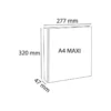 Carpeta Exacompta carton forrado blanca 2 anillas 30 mm