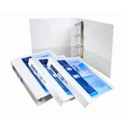 Carpeta Exacompta carton forrado blanca 4 anillas 16 mm