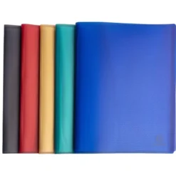 CARPETA EXACOMPTA ESCAPARATE 100 FUNDAS DIN A4 RECICLADA POLIPROPILENO COLORES SURTIDOS