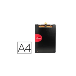 CARPETA EXACOMPTA EXACTIVE CON TAPA POLIPROPILENO NEGRO CON PINZA Y PORTABOLIGRAFO DIN A4