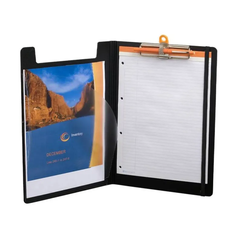 CARPETA EXACOMPTA EXACTIVE CON TAPA POLIPROPILENO NEGRO CON PINZA Y PORTABOLIGRAFO DIN A4