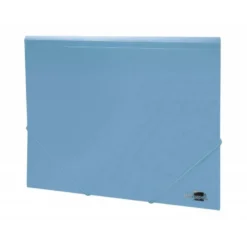 Carpeta gomas con solapa Liderpapel DIN A4 polipropileno 400 micras 100 hojas color azul