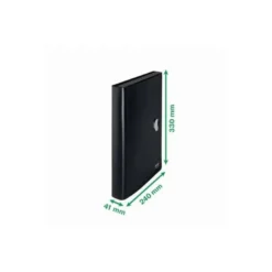 CARPETA LEITZ RECYCLE CLASIFICADOR FUELLE POLIPROPILENO 5+1 COMPARTIMENTOS DIN A4 NEGRO