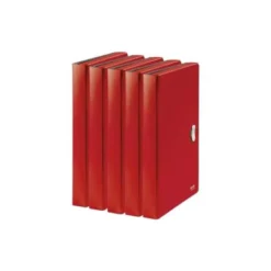 CARPETA LEITZ RECYCLE CLASIFICADOR FUELLE POLIPROPILENO 5+1 COMPARTIMENTOS DIN A4 ROJO