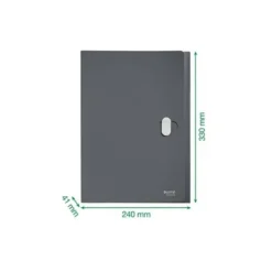 CARPETA LEITZ RECYCLE CLASIFICADOR FUELLE POLIPROPILENO 5+1 COMPARTIMENTOS DIN A4 ROJO