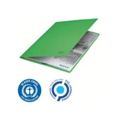 CARPETA LEITZ RECYCLE GOMAS DIN A4 CARTON RECICLABLE 100% VERDE