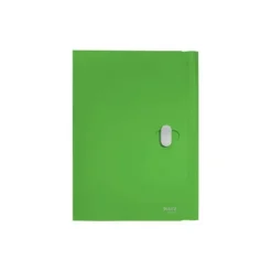 CARPETA LEITZ RECYCLE GOMAS TRES SOLAPAS DIN A4 POLIPROPILENO VERDE