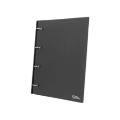 CARPETA LIDERPAPEL 4 ANILLAS REDONDAS 25 MM POLIPROPILENO DIN A4 ULTRA COMPACTA CON LOMO EXTENSIBLE 4 CM NEGRO